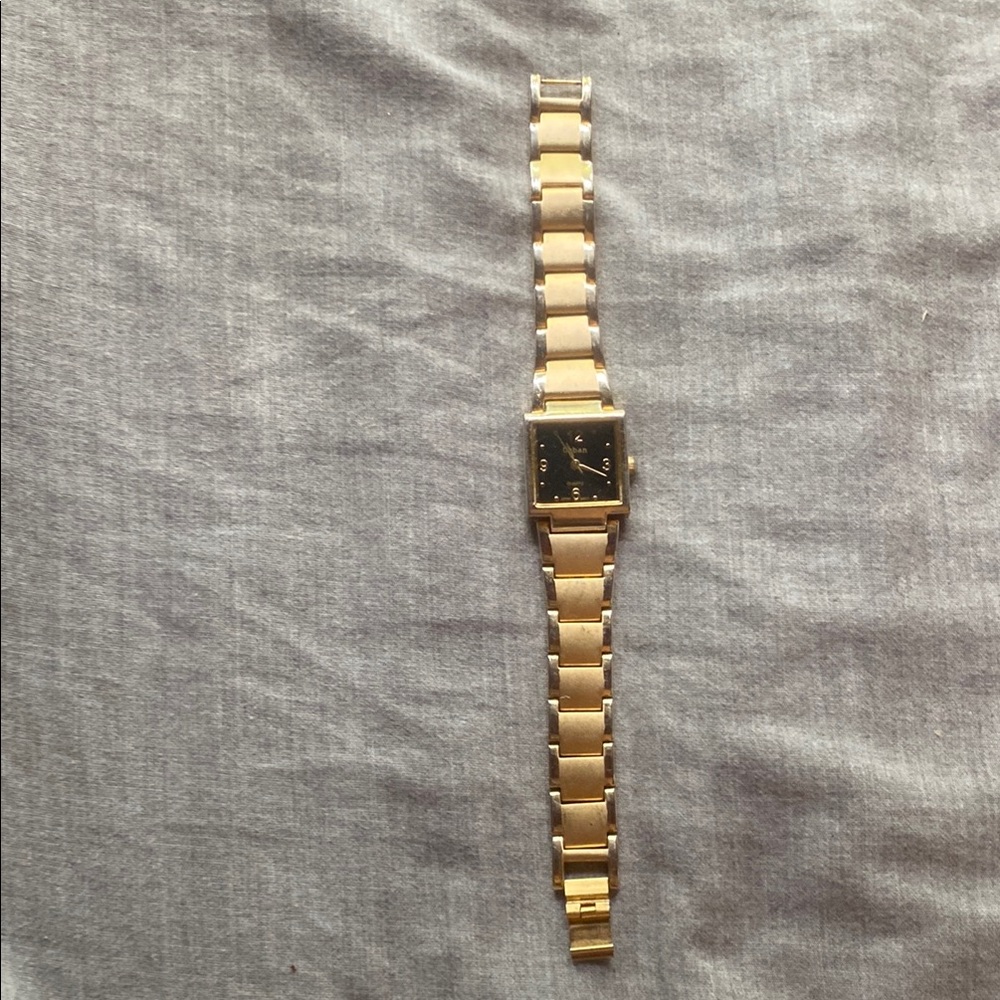 Gold Square Face Watch